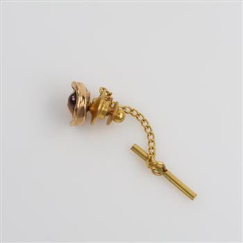 14kt Gold Pearl Tie Tack