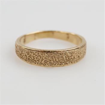 14kt Gold Petite Nugget Textured Band