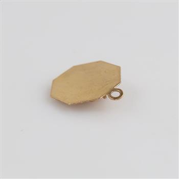 14kt Gold Pink Stone 