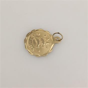 14kt Gold Pisces Pendant