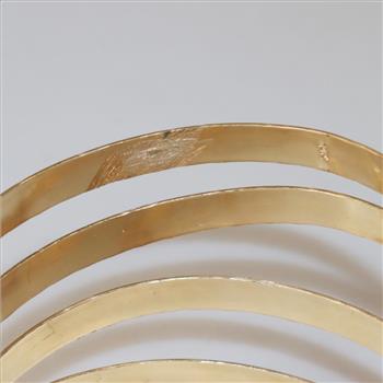 14kt Gold Plated Arm Bracelet -Evaluated By Our Certified Gemologist-AGS/GIA
