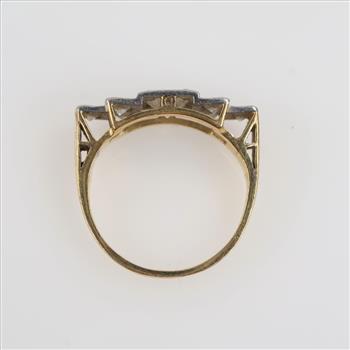 14kt Gold Platinum Accented Diamond Ring - Evaluated By Our Certified Gemologist-AGS/GIA