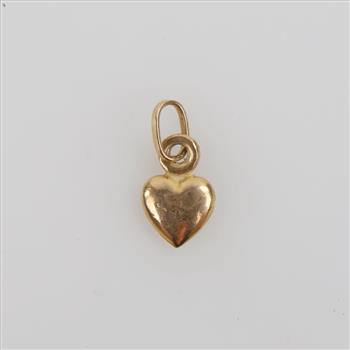 14kt Gold Puffy Heart Pendant