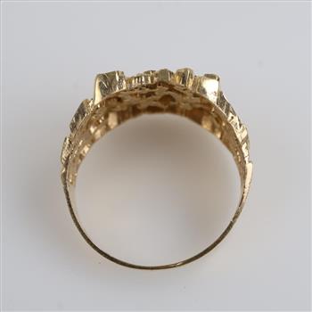 14kt Gold Raw Nugget Style Ring