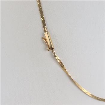 14kt Gold Red Heart Diamond Accent Necklace