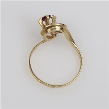 14kt Gold Red Ruby Stone Ring