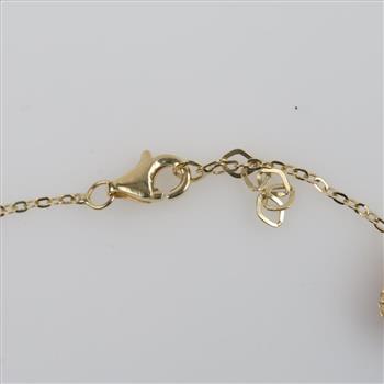 14kt Gold Red Stone Bracelet