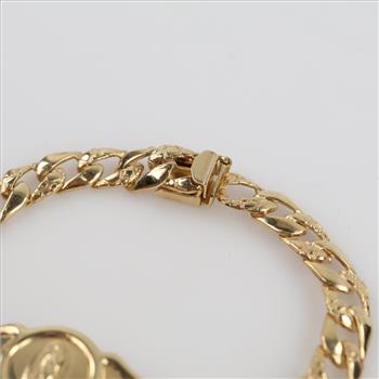 14kt Gold Religious Bracelet