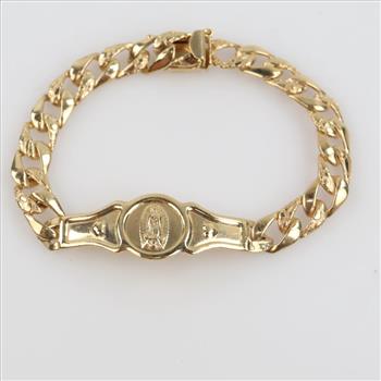 14kt Gold Religious Bracelet