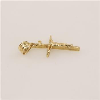 14kt Gold Religious Cross Pendant