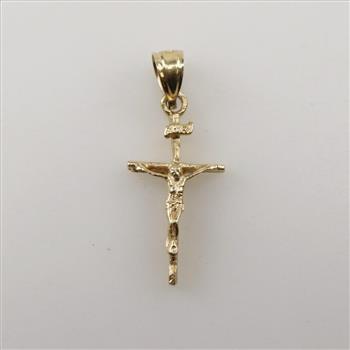 14kt Gold Religious Cross Pendant