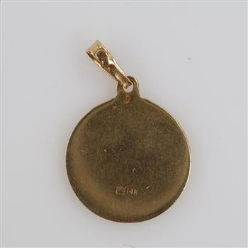 14kt Gold Religious Pendant