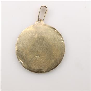 14kt Gold Religious Pendant