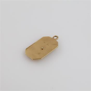 14kt Gold Religious Pendant