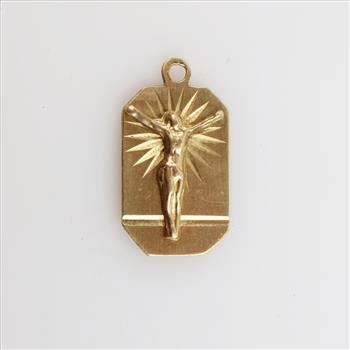 14kt Gold Religious Pendant
