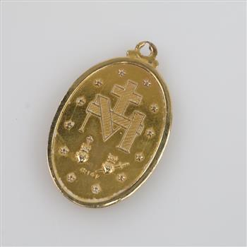 14kt Gold Religious Pendant