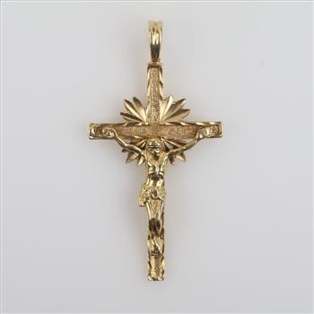 14kt Gold Religious Pendant