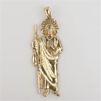 14kt Gold Religious Pendant
