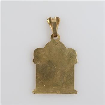 14kt Gold Religious Pendant