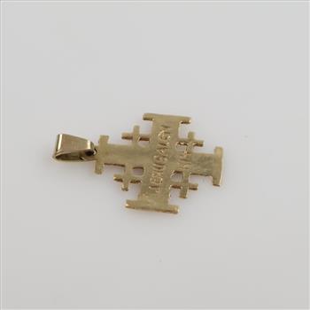 14kt Gold Religious Pendant