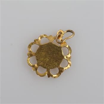 14kt Gold Religious Pendant