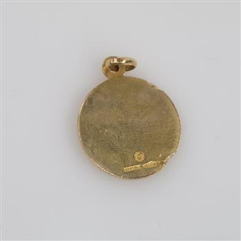 14kt Gold Religious Pendant