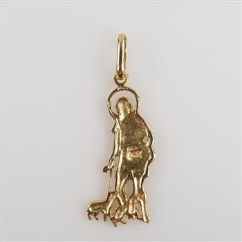 14kt Gold Religious Pendant