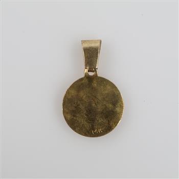 14kt Gold Religious Pendant