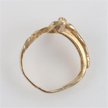 14kt Gold Religious Ring