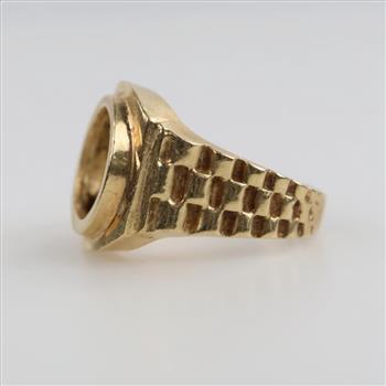 14kt Gold Rolex Style Frame Ring