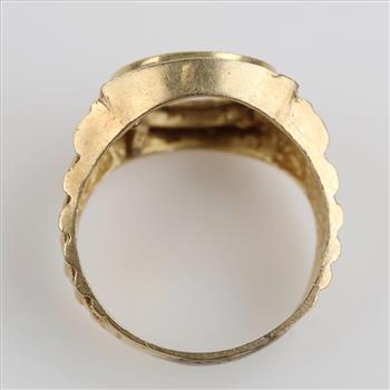 14kt Gold Rolex Style Frame Ring