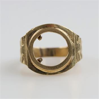 14kt Gold Rolex Style Frame Ring