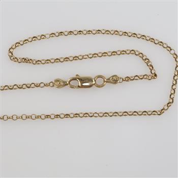 14kt Gold Rolo Chain Anklet