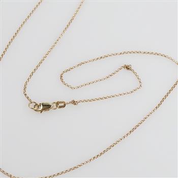 14kt Gold Rolo Chain Necklace