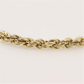 14kt Gold Rope Bracelet