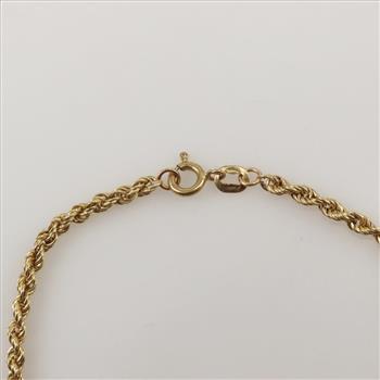 14kt Gold Rope Bracelet