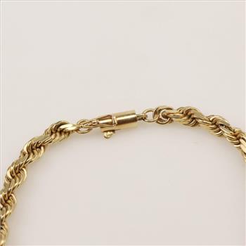 14kt Gold Rope Bracelet