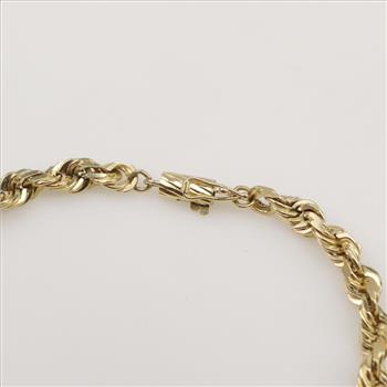 14kt Gold Rope Bracelet