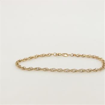 14kt Gold Rope Bracelet