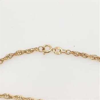14kt Gold Rope Bracelet
