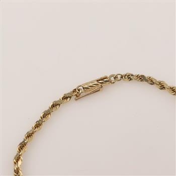 14kt Gold Rope Bracelet