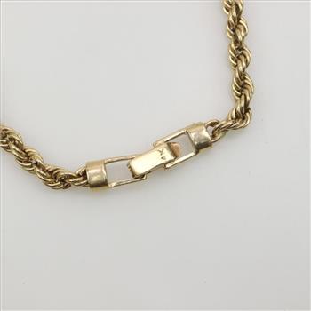14kt Gold Rope Chain Bracelet