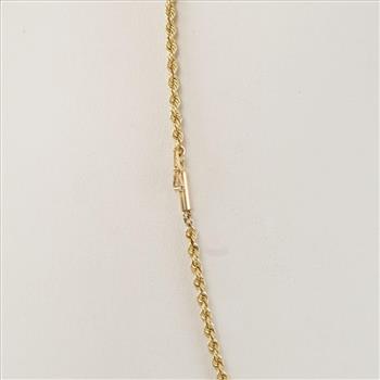 14kt Gold Rope Chain Link Necklace