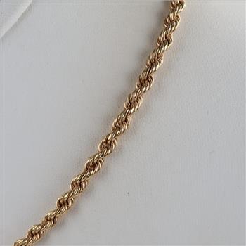 14kt Gold Rope Chain Necklace