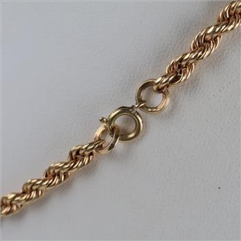 14kt Gold Rope Chain Necklace