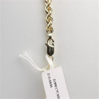 14kt Gold Rope Chain Necklace