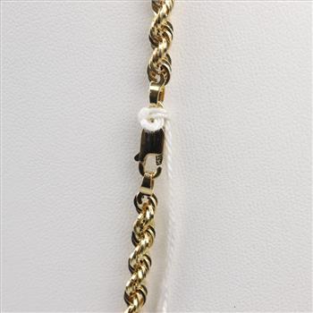 14kt Gold Rope Chain Necklace