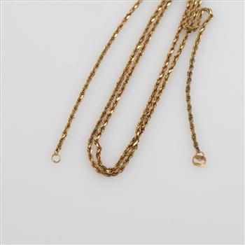 14kt Gold Rope Chain Necklace