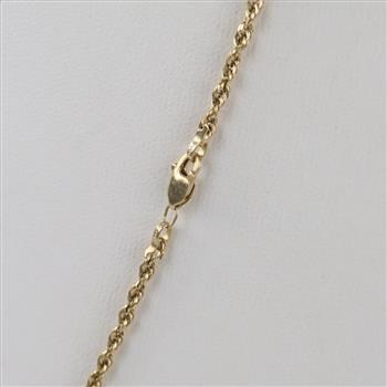 14kt Gold Rope Chain Necklace