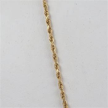 14kt Gold Rope Chain Necklace